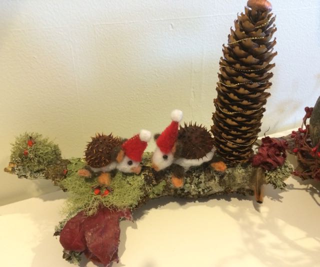 Festive Hedgehogs (sold)